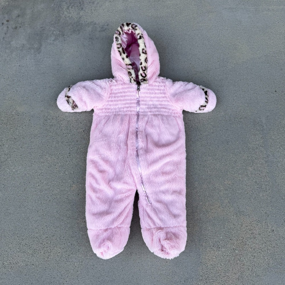 Pistachio Baby Girl Pink Snowsuit‎ Size 6-9 Months